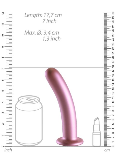 Smooth Silicone G-Spot Dildo - 7'' / 17 cm Ouch!