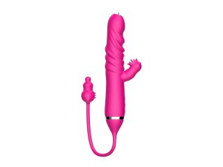 Tongue licking Triple Stimulation Thrusting Vibrator B - Series Cute