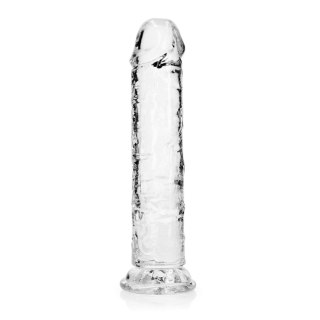 Żelowe przezroczyste dildo z przyssawką waginalne i analne 22 cm RealRock