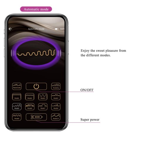 PRETTY LOVE - CASPER Purple 12 vibration functions Mobile APP remote control Pretty Love