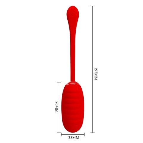 PRETTY LOVE - KIRK EGG Red 12 function vibrations Pretty Love