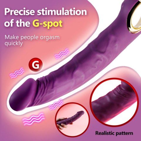 Realistic Vibrator PURPLE B - Series Cute