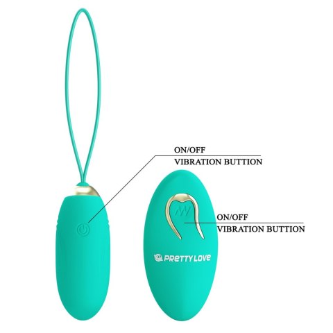 PRETTY LOVE - JENNY Dream chaser 1, Green, Wireless remote control 12 vibration functions Pretty Love