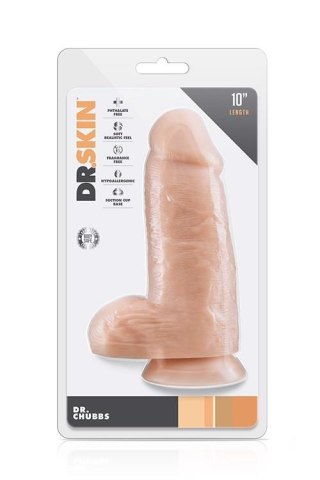 Gruby realistyczny penis dildo z przyssawką 25,5cm Blush