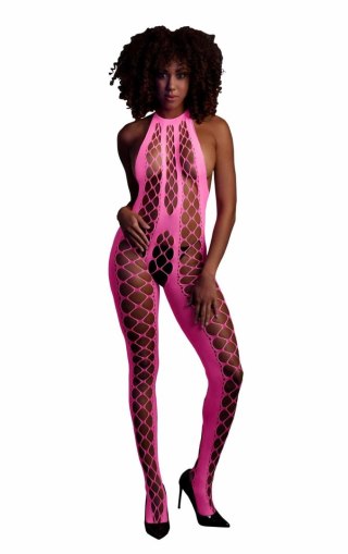 Bodystocking with Halterneck - Pink - XS/XL Ouch!