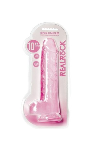 Duże żylaste dildo z przyssawka i jądrami 25,4cm RealRock