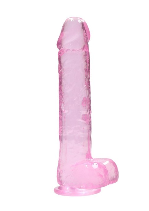 Duże żylaste dildo z przyssawka i jądrami 25,4cm RealRock