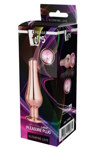 GLEAMING LOVE ROSE GOLD PLEASURE PLUG L Dream Toys