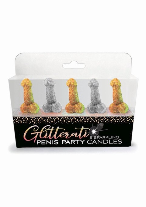 Glitterati Penis, Candle Set LITTLE GENIE PRODUCTIONS