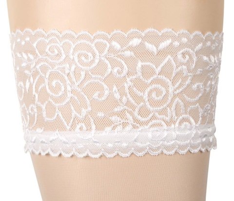 Hold-up Stockings white 4 Cottelli LEGWEAR