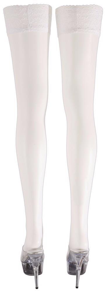 Hold-up Stockings white 4 Cottelli LEGWEAR