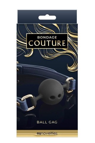 BONDAGE COUTURE BALL GAG BLUE NS Novelties