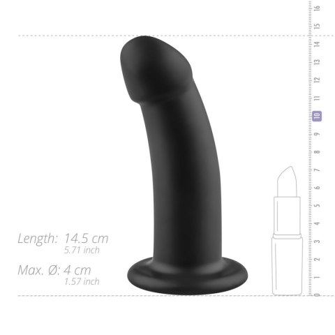 No-Parts - Charlie Dildo 14.5 cm - Black No-Parts