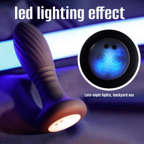 Lighting anal plug black B - Series Cute