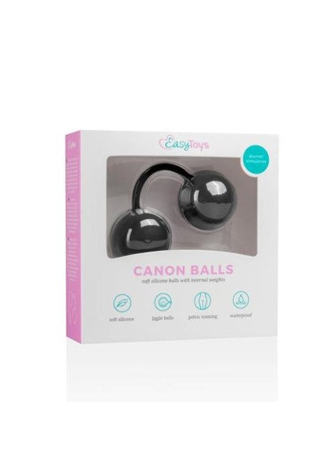 Kulki-Canon Balls Black Easytoys