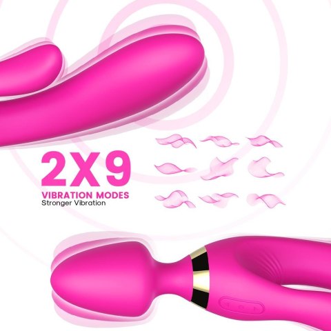 Masażer różdżka wibrator królik 9 trybów 23 cm sex B - Series Joy