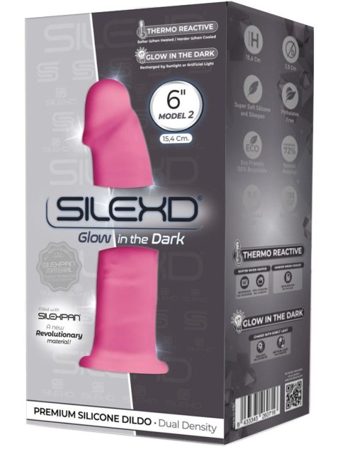 Model 2 6"" Pink Box Glow in the Dark Silexd