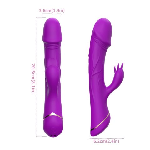 Rubberco Purple, 2* 9 vibration functions B - Series Joy