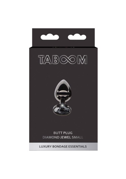 Butt Plug With Diamond Jewel S Black Taboom