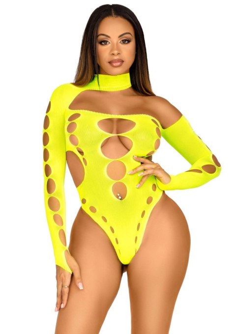 Seamless Thong Back Bodysuit Yellow Leg Avenue