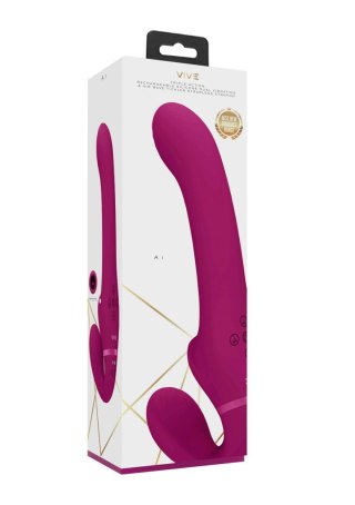 Ai - Dual Vibrating & Air Wave Tickler Strapless Strapon Vive