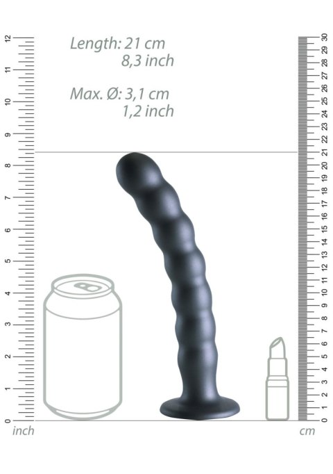 Beaded Silicone G-Spot Dildo - 8'' / 20,5 cm Ouch!