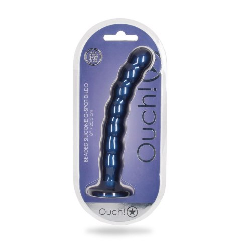 Beaded Silicone G-Spot Dildo - 8'' / 20,5 cm Ouch!