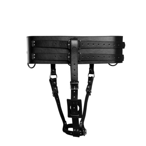 Belt with Vibrator Holder - Black Ouch!