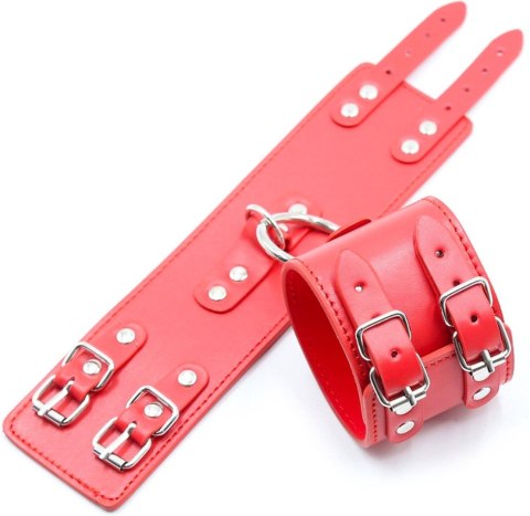 Fetish Fever - Cuffs with two buckles - Red Fetish Fever