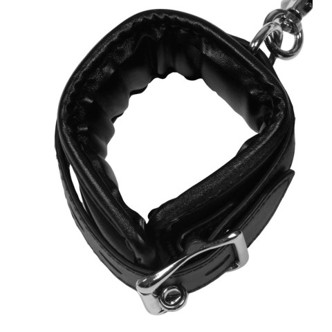 Padded Thigh Sling with Hand Cuffs - Black Ouch!