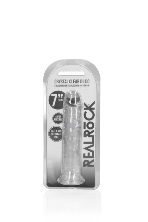 Straight Realistic Dildo with Suction Cup - 7'' / 18 RealRock