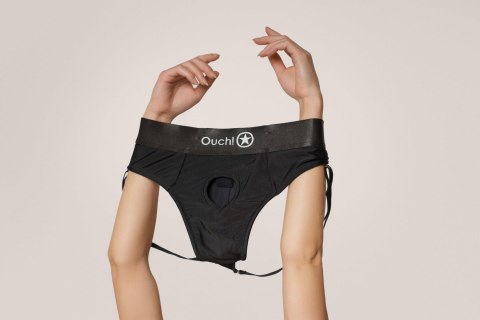 Vibrating Strap-on Panty Harness with Open Back - XS/S Ouch!