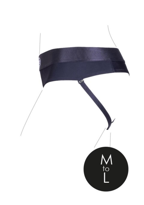 Vibrating Strap-on Thong with Removable Rear Straps - M/L Ouch!