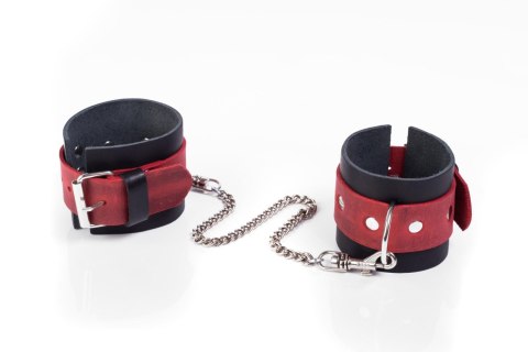 Kajdanki- Cuffs Crazy Horse Red, Small Whips Collection