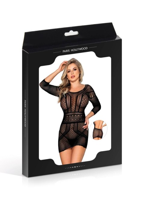 MESH DRESS H3192 BLACK (Size: TU) Paris Hollywood