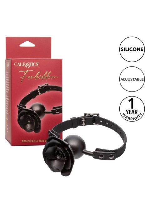 Removable Rose Gag Black CalExotics