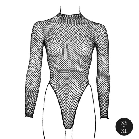 Body with fishnet structure and turtle neck. Le Désir