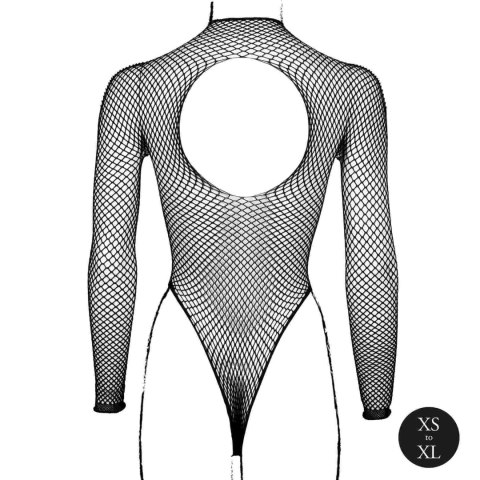 Body with fishnet structure and turtle neck. Le Désir