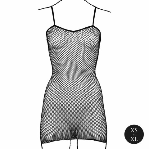 Short dress with fishnet structure and spaghetti straps Le Désir