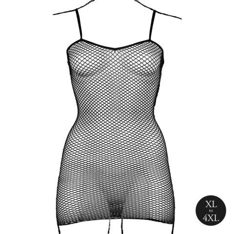 Short dress with fishnet structure and spaghetti straps Le Désir