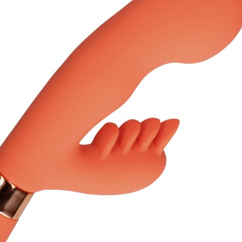 Silicone Rabbit Vibrator with Ribbed Clitoral Stimulator Loveline