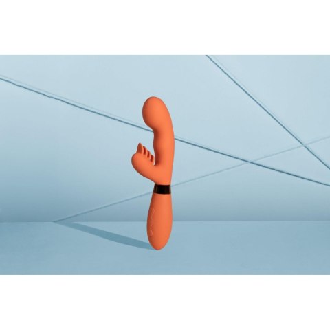 Silicone Rabbit Vibrator with Ribbed Clitoral Stimulator Loveline