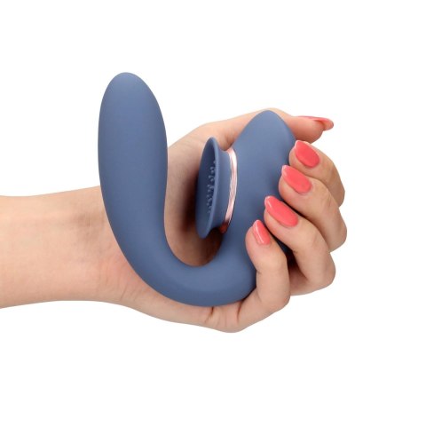 Twitch 3 - Rechargeable Vibrator & Suction - Silicone - 10 Speed - Blue/Grey Innovation