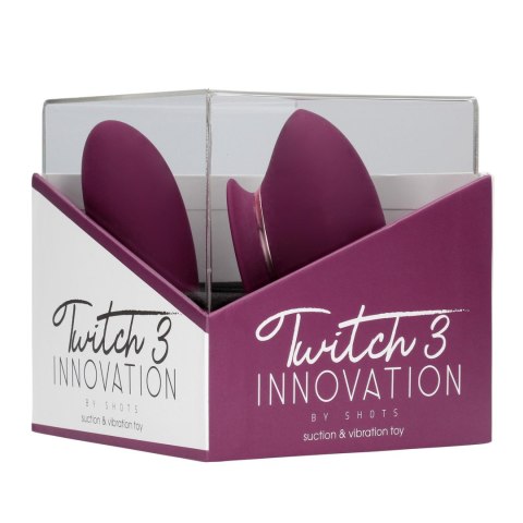 Twitch 3 - Rechargeable Vibrator & Suction - Silicone - 10 Speed - Burgundy Innovation