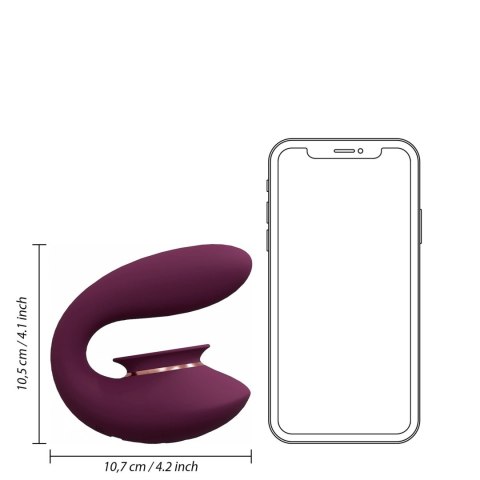 Twitch 3 - Rechargeable Vibrator & Suction - Silicone - 10 Speed - Burgundy Innovation