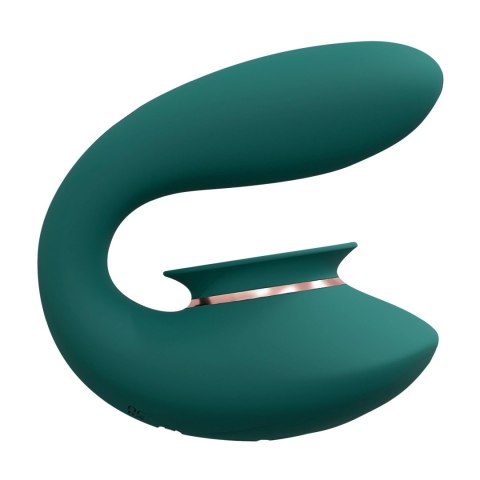 Twitch 3 - Rechargeable Vibrator & Suction - Silicone - 10 Speed - Forest Green Innovation