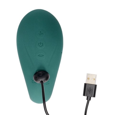 Twitch 3 - Rechargeable Vibrator & Suction - Silicone - 10 Speed - Forest Green Innovation