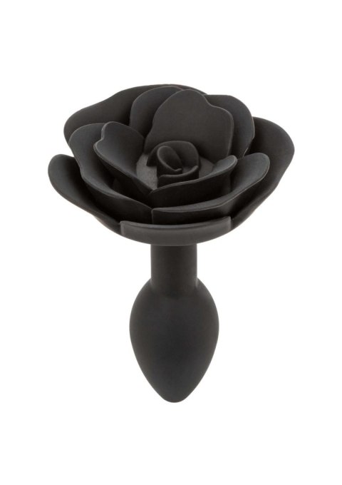 Small Rose Anal Plug Black CalExotics