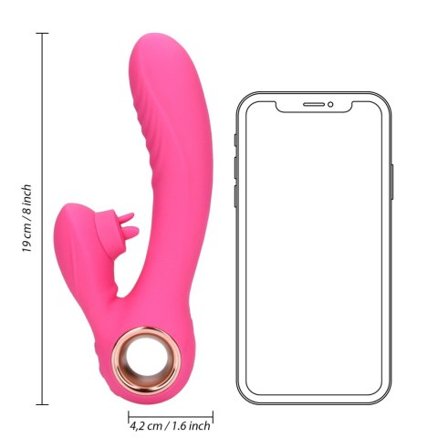 Tongue Flickering and Heating Rabbit Vibrator Loveline