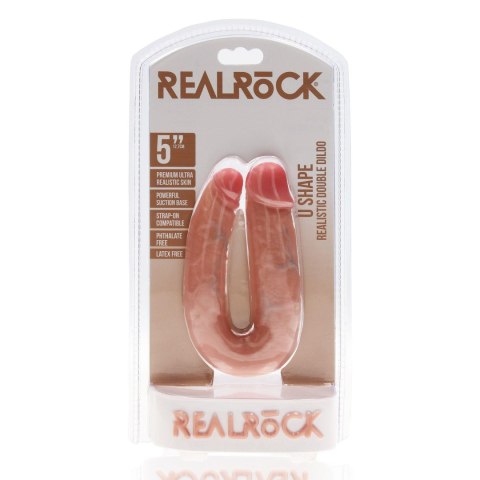 U Shaped Double Dildo 5" RealRock